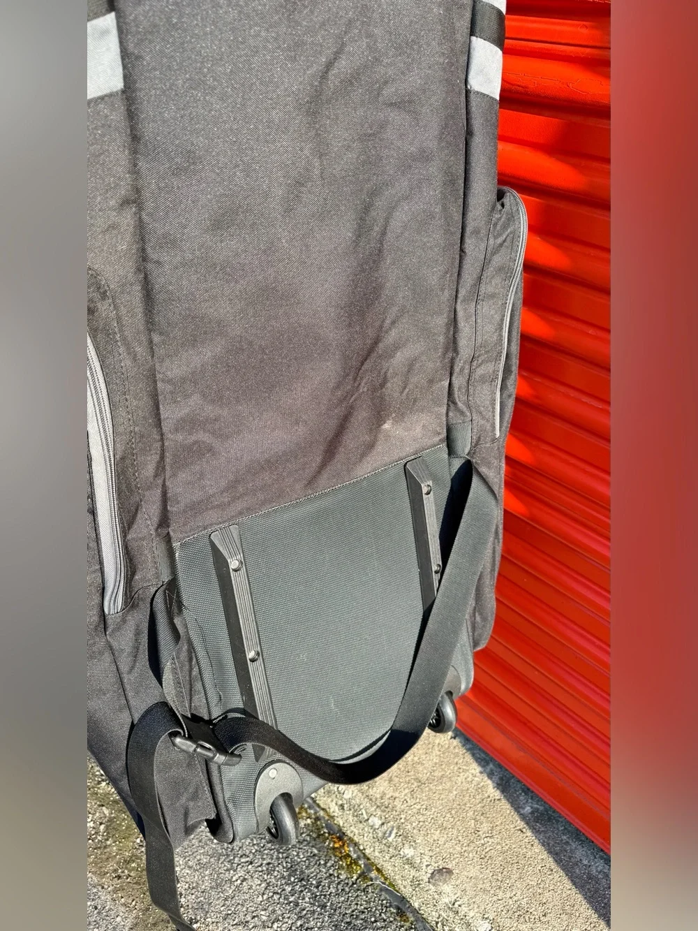 CHAMPKEY Travel Golf Bag with Wheels Black Padded Golf Club Case